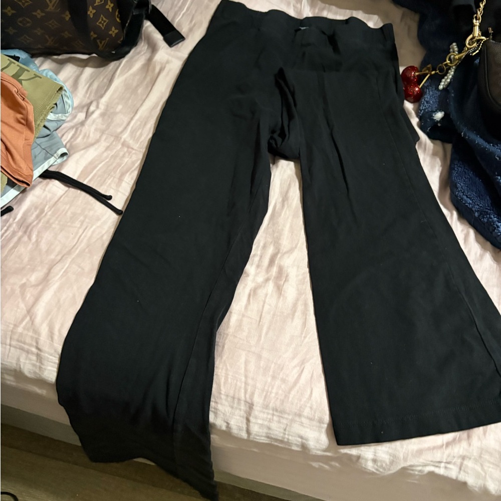 Ambiance Black Wide Leg Women's Pants